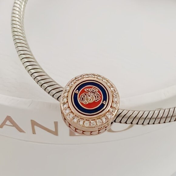 Pandora USMC Marine Corps exclusive Pandora Charm - Picture 1 of 4